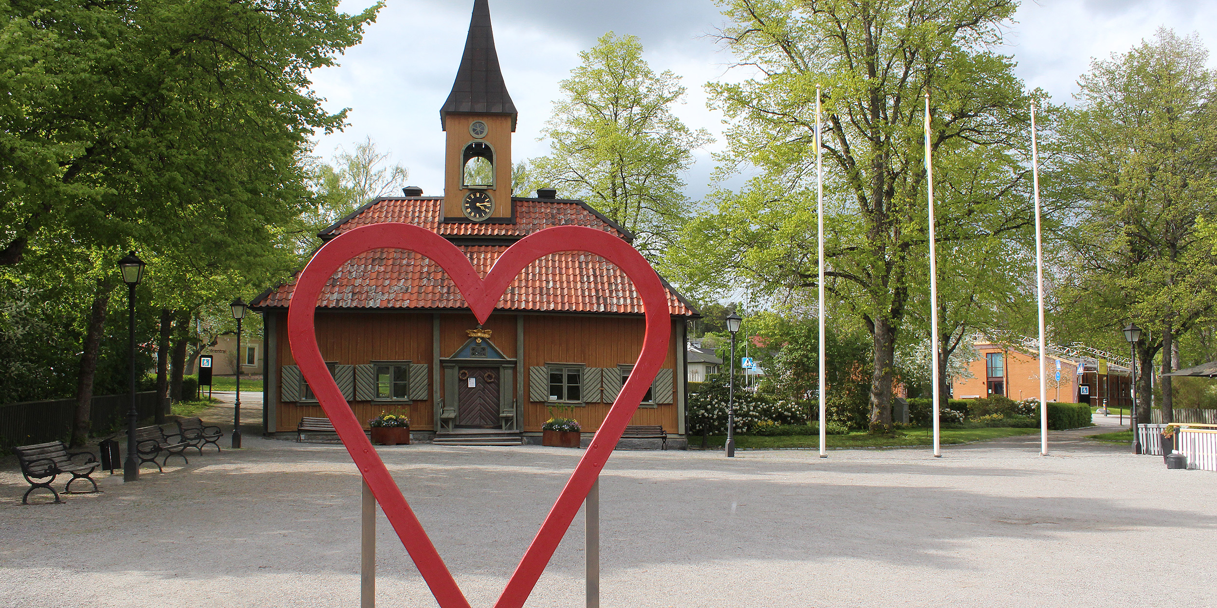 Hjärtat på Stora torget i Sigtuna.