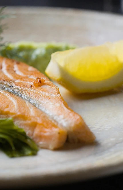 Närbild fiskrätt