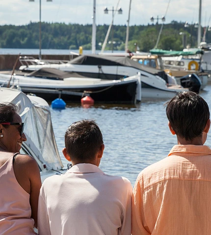 Sigtuna hamn sommar
