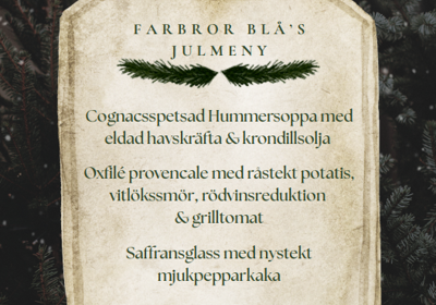 Farbror Blå Julmeny 2025